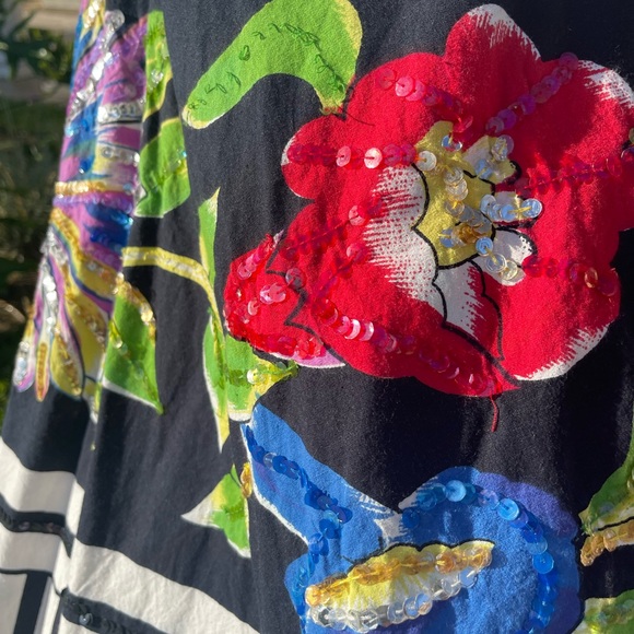 ❤️🖤🩷 Retro Sequin Skirt S/M - Picture 3 of 4